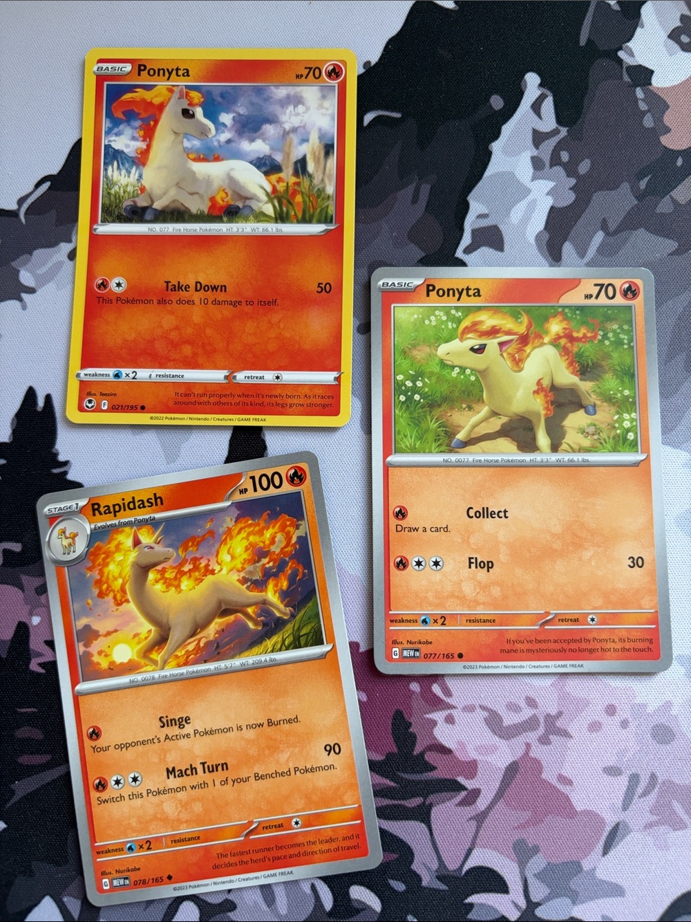 Ponyta & Rapidash Evolution Collection | 3 Pokémon Cards | Fire Type | ✨5/$25✨